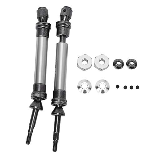 WONZHEC Aluminiumlegierung Stahl RC Antriebswelle Accessoire für ECX 2WD 1/10 RC Hobby Auto (Titanium ECX232000T) von WONZHEC