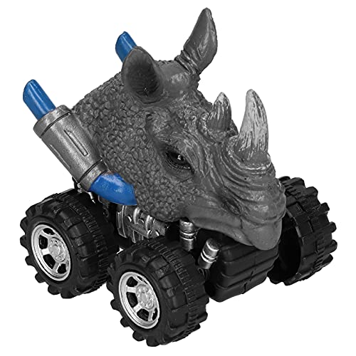 WONZHEC Bildungssimulation Tiermodell Back Car Toy Vehicles Neuheit Spielzeug für Kinder Spielen Interaktion Plastikhand Kunststoff bemalt helle Farben 5x5x5cm von WONZHEC