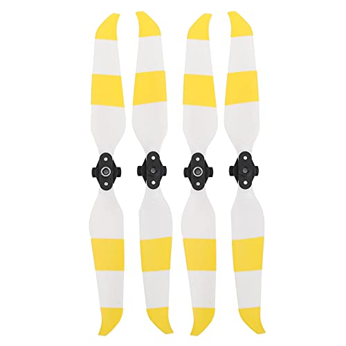 WONZHEC Colorful Propeller Drone Quick Release Blade Props for Mavic Air 2/Air 2S Accessories (Yellow White) von WONZHEC