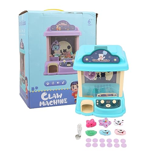 WONZHEC Elektronische Klauenmaschine Coinoperated Doll Grabber Crane Machine Musik Licht Kinder Spielzeug Spielzeug (Blau) von WONZHEC