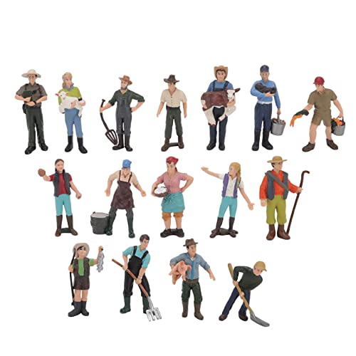 WONZHEC Farm Charaktermodell Buntes DIY Rollenspiele Bauer Miniaturspielzeug für Fotografie -Requisiten Spiel WONZHEC Farm Charaktermodell Buntes DIY Rollenspiele Bauer Miniaturspielzeug für Fotografie -Requisiten Spiel von WONZHEC