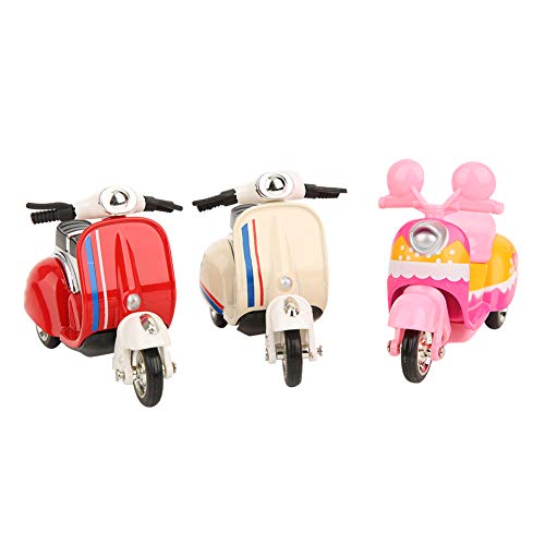 WONZHEC Legierung Frauen Motorrad hochsimuliert Kinder Fahrzeuge Spielzeug 3pcs ziehen Model Spielzeuganzug für Kinder zurück von WONZHEC