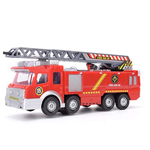 WONZHEC Mini-Simulation Luftleiter Lastwagen Modell Fahrzeug Feuerwehrkämpf von WONZHEC