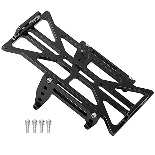 WONZHEC RC Aluminiumlegierung Batterie -Board -Stoßfänger Ersatz für axiales SCX24 90081 C10 1/24 RC -Auto (Black) von WONZHEC