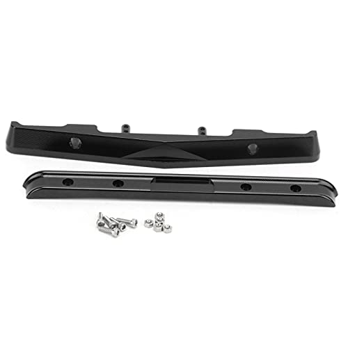 WONZHEC RC Aluminiumlegierung vorderen Heck -Stoßfänger für axiale SCX24 90081 1/24 RC -Auto -Upgrade -Teile (Black) von WONZHEC