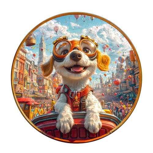 WOODBESTS Holzpuzzle Erwachsene, Parade-Navigator Holzpuzzles, 280 Teile Holz Puzzle, Unregelmäßige Einzigartige Tierform Puzzle, Schön Geschenke für Puzzleliebhaber (34 * 34 cm) von WOODBESTS