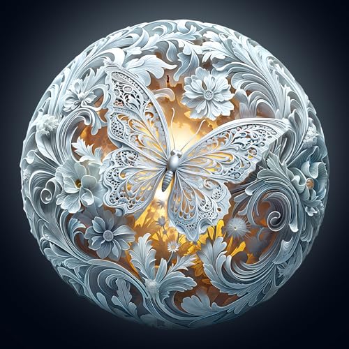 WOODBESTS Holzpuzzle Erwachsene, Schmetterling Holzpuzzles, 270 Teile Holz Puzzle, Unregelmäßige Einzigartige Tierform Puzzle, Schön Geschenke für Puzzleliebhaber (34 * 34cm) von WOODBESTS