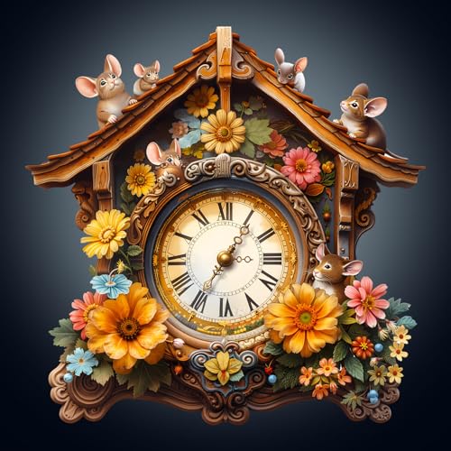 WOODBESTS Holzpuzzle Erwachsene, Uhrwerk der Natur Holzpuzzle, Unregelmäßige Einzigartige Puzzle, Weihnachten und Geburtstag Geschenke für Puzzle-Liebhaber (34 x 33.9 cm,245 STK) von WOODBESTS