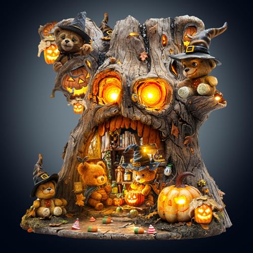 WOODBESTS Holzpuzzle Erwachsene, Zauberei Bearhouse Holzpuzzle, Unregelmäßige Einzigartige Puzzle, Weihnachten und Geburtstag Geschenke für Puzzle-Liebhaber (34 x 31.5 cm,285 STK) von WOODBESTS