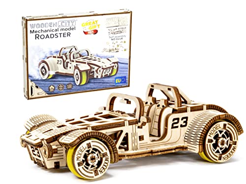 WOODEN.CITY 3D Holzpuzzle Roadster - Modellauto Modellbausatz, Bausatz & Bastelset für Erwachsene - Geschenke für Männer, Männer Geschenke, Holzspielzeug Puzzle 3D - Büro & Chef Geschenke WOODEN.CITY 3D Holzpuzzle Roadster - Modellauto Modellbausatz, Bausatz & Bastelset für Erwachsene - Geschenke für Männer, Männer Geschenke, Holzspielzeug Puzzle 3D - Büro & Chef Geschenke von WOODEN.CITY