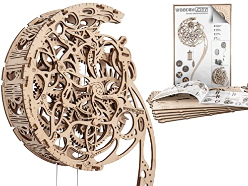 WOODEN.CITY Holzpuzzle Erwachsene, 3D Puzzle, Modellbausatz zum Bauen Pendel Offener Mechanismus, DIY Spielzeug Laser Cut, Größe 320mm x 520mm x 64mm, Deko Wanddekoration, Bastelset, Puzzle Erwachsene WOODEN.CITY Holzpuzzle Erwachsene, 3D Puzzle, Modellbausatz zum Bauen Pendel Offener Mechanismus, DIY Spielzeug Laser Cut, Größe 320mm x 520mm x 64mm, Deko Wanddekoration, Bastelset, Puzzle Erwachsene von WOODEN.CITY