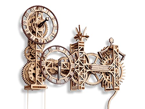 WOODEN.CITY Steampunk 3D Puzzle - Holzpuzzle Erwachsene mit Uhr, Selbstmontage Holzmodelle - EU-hergestellt, Handgefertigte Steampunk Kunst, Holz Bastelset als Geschenk oder Hobby von WOODEN.CITY