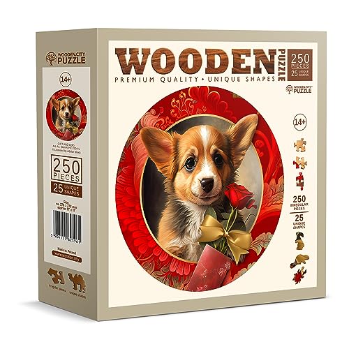 Wooden.City Holzpuzzles Geschenk und Hund 250 Teile - Lebendige Holzpuzzles für Erwachsene - Herausfordernde Holzschnittpuzzles - Tierförmige Puzzles - Einzigartige Mosaik-Holzpuzzle für Erwachsene Wooden.City Holzpuzzles Geschenk und Hund 250 Teile - Lebendige Holzpuzzles für Erwachsene - Herausfordernde Holzschnittpuzzles - Tierförmige Puzzles - Einzigartige Mosaik-Holzpuzzle für Erwachsene von WOODEN.CITY