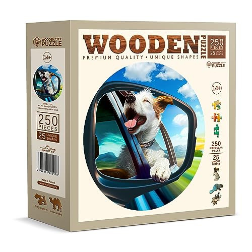 Wooden.City Holzpuzzles Happy Dog 250 Teile - Lebendige Holzpuzzles für Erwachsene - Herausfordernde Holzschnittpuzzles - Tierförmige Puzzles - Einzigartige Holzpuzzle für Erwachsene - Puzzle Wooden.City Holzpuzzles Happy Dog 250 Teile - Lebendige Holzpuzzles für Erwachsene - Herausfordernde Holzschnittpuzzles - Tierförmige Puzzles - Einzigartige Holzpuzzle für Erwachsene - Puzzle von WOODEN.CITY