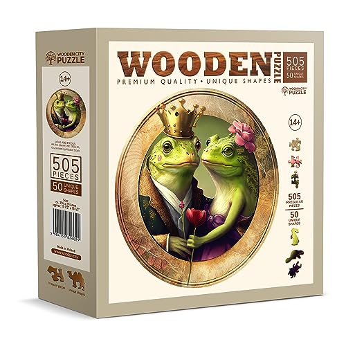 Wooden.City Holzpuzzles Liebe und Frösche 500 Teile - Lebendige Holzpuzzles für Erwachsene - Herausfordernde Holzschnitt-Puzzles - Tierförmige Puzzles - Einzigartige Mosaik-Holzpuzzles für Erwachsene Wooden.City Holzpuzzles Liebe und Frösche 500 Teile - Lebendige Holzpuzzles für Erwachsene - Herausfordernde Holzschnitt-Puzzles - Tierförmige Puzzles - Einzigartige Mosaik-Holzpuzzles für Erwachsene von WOODEN.CITY