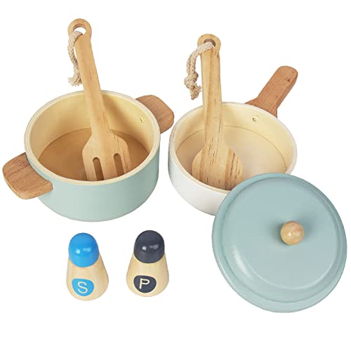 Kinderküche Zubehör, Realistisches Design, Sicher und Zuverlässig, Spielzeug Küchenzubehör, Topfset für Rollenspiele -Geschenk für Kinder ab 3 Jahren Kinderküche Zubehör, Realistisches Design, Sicher und Zuverlässig, Spielzeug Küchenzubehör, Topfset für Rollenspiele -Geschenk für Kinder ab 3 Jahren von WOODENFUN