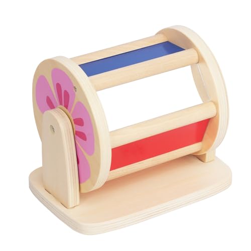 Montessori Drehende Trommel Holz Spielzeug für Säuglinge 6-12 Monate Rainbow Montessori Spinning Drum Musik Spiegel Trommel Montessori Drehende Trommel Holz Spielzeug für Säuglinge 6-12 Monate Rainbow Montessori Spinning Drum Musik Spiegel Trommel von WOODENFUN