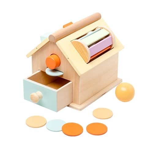 WOODENFUN Holz 4-in-1 Kinder Montessori Spielzeughaus Trommel, Farbklassifizierung, Form Klassifikation Aufbewahrungsbox für Kinder 3+ Jahre alt WOODENFUN Holz 4-in-1 Kinder Montessori Spielzeughaus Trommel, Farbklassifizierung, Form Klassifikation Aufbewahrungsbox für Kinder 3+ Jahre alt von WOODENFUN