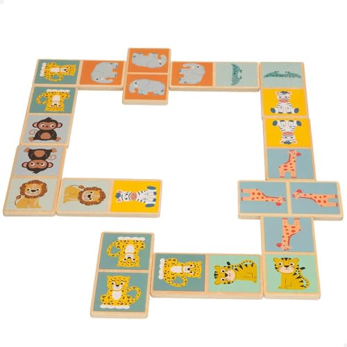 WOOMAX 47573 Kinderdomino aus Holz, Zookabee WOOMAX 47573 Kinderdomino aus Holz, Zookabee von WOOMAX