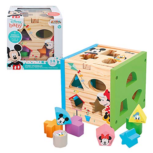 WOOMAX - Cubo 13 piezas encajables madera Disney baby (ColorBaby 48717) von WOOMAX