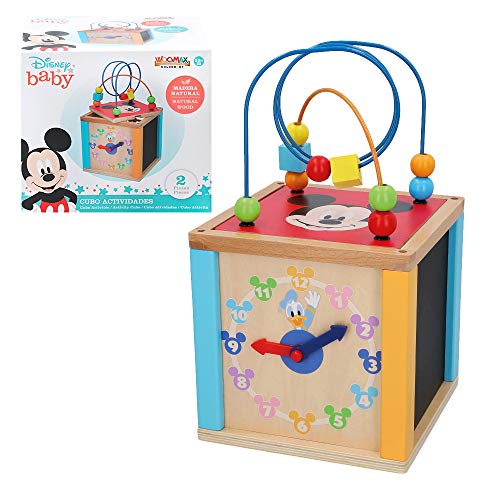 WOOMAX - Cubo multiactividades de madera Mickey y Minnie Disney baby (ColorBaby 48715) von WOOMAX