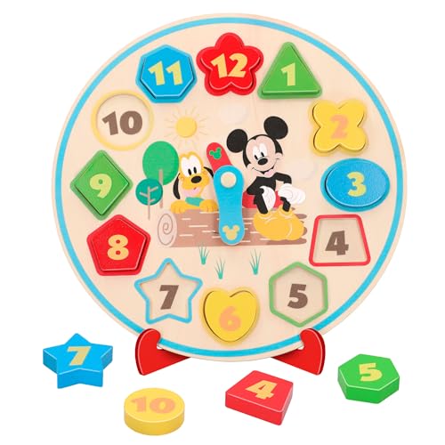 WOOMAX - Reloj de madera para niños Disney baby (ColorBaby 48704) von WOOMAX