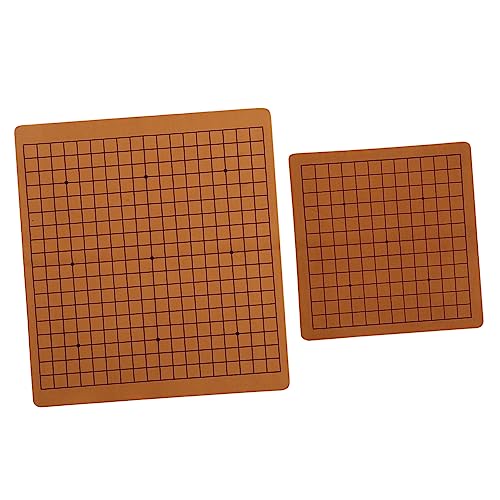 2Stücke Teiliges Faltbares Go Schachbrett aus PU Leder Tragbares Schachspiel für Erwachsene Hochwertiges Schachbrett für Strategisches und Geduld Zufällige Farben 2Stücke Teiliges Faltbares Go Schachbrett aus PU Leder Tragbares Schachspiel für Erwachsene Hochwertiges Schachbrett für Strategisches und Geduld Zufällige Farben von WOONEKY