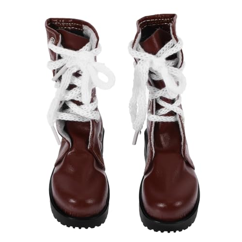WOONEKY 1 Paar Miniatur Puppenschuhe für Puppen Süße Tragbare Doll Boot Schuhe für Puppenoutfits und Miniaturdekoration Spielzeugaccessoire für Hochwertige Verarbeitung und Langlebiges von WOONEKY