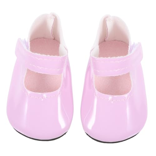WOONEKY 1 Paar Puppenschuhe aus PU Süße Schuhe für Mädchenpuppen Perfektes Zubehör für Puppenoutfits für Kreative Spielideen und Dekoration von WOONEKY