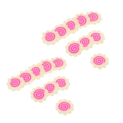 WOONEKY 1 Packung Japanische Food Clay Sprinkles Faux Narutomaki Flachrücken Charms für Nagelkunst DIY Kuchen Puppenhaus Dekoration Kunsthandwerk Zubehör WOONEKY 1 Packung Japanische Food Clay Sprinkles Faux Narutomaki Flachrücken Charms für Nagelkunst DIY Kuchen Puppenhaus Dekoration Kunsthandwerk Zubehör von WOONEKY