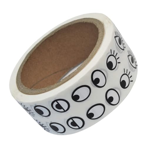 WOONEKY 1 Rolle Selbstklebende Augenaufkleber Schwarze Wimpern Sticker für DIY Bastelprojekte Durchmesser Sicher Vielseitig für Kreative Aktivitäten WOONEKY 1 Rolle Selbstklebende Augenaufkleber Schwarze Wimpern Sticker für DIY Bastelprojekte Durchmesser Sicher Vielseitig für Kreative Aktivitäten von WOONEKY
