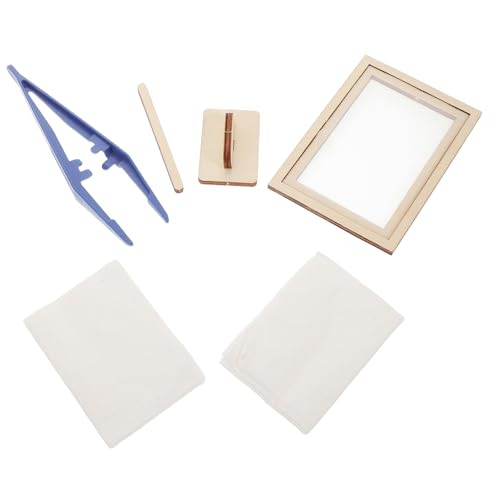 WOONEKY 1 Sätze Antikes Papierherstellungs Kit für DIY Bastelset für Kreative Lernprojekte Geeignet für Kindergarten mit Robustem Material und Umfassenden Werkzeugen Fähigkeiten und WOONEKY 1 Sätze Antikes Papierherstellungs Kit für DIY Bastelset für Kreative Lernprojekte Geeignet für Kindergarten mit Robustem Material und Umfassenden Werkzeugen Fähigkeiten und von WOONEKY
