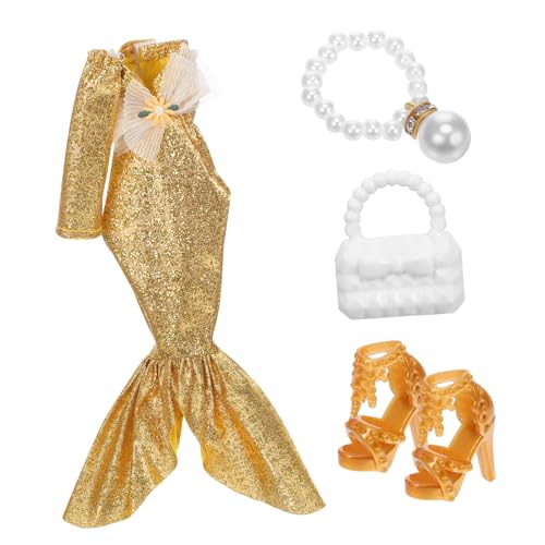 WOONEKY 1 Satz Abendkleid Puppenkleid Meerjungfrau Puppenzubehör Puppenkostüm Puppen-Abendparty-Outfit Elegantes Kleid für Puppen formelles Partykleid für Puppen Kostüm für Puppen Plüsch WOONEKY 1 Satz Abendkleid Puppenkleid Meerjungfrau Puppenzubehör Puppenkostüm Puppen-Abendparty-Outfit Elegantes Kleid für Puppen formelles Partykleid für Puppen Kostüm für Puppen Plüsch von WOONEKY