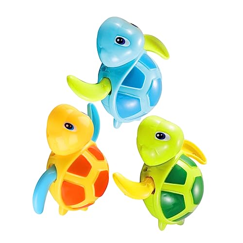 WOONEKY 1 Satz Badespielzeug für Teiliges Wasserspielzeug mit Drehbarem Schildkröten Design Fördert die Hand Augen Koordination und Farbdiscrimination Sicher und Langlebig für Badewanne von WOONEKY