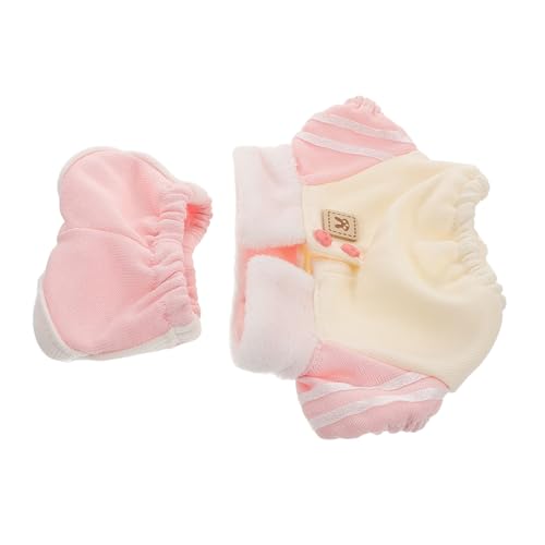 WOONEKY 1 Satz Baumwoll Puppen Outfit mit Sweatshirt und Hose Einzigartige Kleidung für Plüschtiere Modisches Zubehör für Puppen für Sammlerstücke und Spielzeugverkleidung von WOONEKY