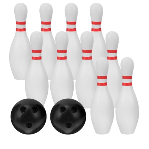 WOONEKY 1 Satz Bowling Set für Pins Bälle Indoor Outdoor Sportspielzeug für Familienfeiern Sicher und Langlebig Fördert die Sportliche Entwicklung von WOONEKY