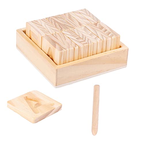 WOONEKY 1 Satz Doppelseitiges Holz Übungsbrett für Englisch Alphabet Lernen Pädagogisches zur Buchstabenerkennung und Rechtschreibung für Vorschulkinder und Kleinkinder Sicher und WOONEKY 1 Satz Doppelseitiges Holz Übungsbrett für Englisch Alphabet Lernen Pädagogisches zur Buchstabenerkennung und Rechtschreibung für Vorschulkinder und Kleinkinder Sicher und von WOONEKY