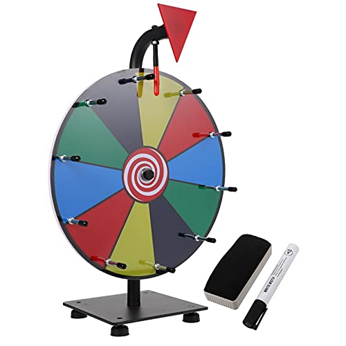 WOONEKY 1 Satz Erasierbares Tischpreisrad Tragbares Stabiles Roulette für Partys Veranstaltungen für Werbeaktionen Spiele WOONEKY 1 Satz Erasierbares Tischpreisrad Tragbares Stabiles Roulette für Partys Veranstaltungen für Werbeaktionen Spiele von WOONEKY