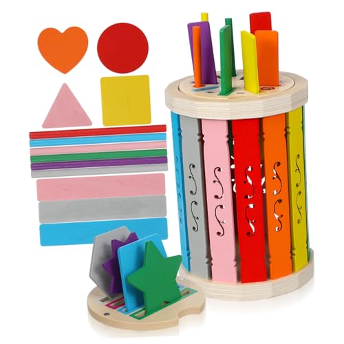 WOONEKY 1 Satz Farbsortierbecher aus Holz für Kleinkinder Montessori Lernspielzeug mit Bunten Tassen Feinmotorik und Kognitiven Entwicklung für Spielzimmer WOONEKY 1 Satz Farbsortierbecher aus Holz für Kleinkinder Montessori Lernspielzeug mit Bunten Tassen Feinmotorik und Kognitiven Entwicklung für Spielzimmer von WOONEKY