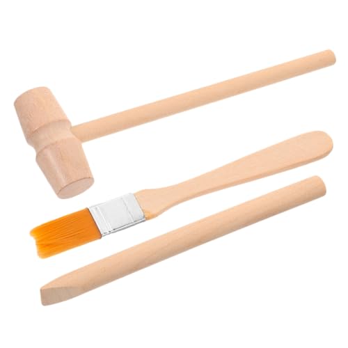 WOONEKY 1 Satz Graben Werkzeugset für Teiliges mit Holzhammer Meißel und Pinsel Pädagogisches Ausgrabungswerkzeug für Kreative Entdeckungsspiele für Jungen WOONEKY 1 Satz Graben Werkzeugset für Teiliges mit Holzhammer Meißel und Pinsel Pädagogisches Ausgrabungswerkzeug für Kreative Entdeckungsspiele für Jungen von WOONEKY