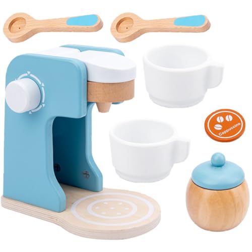 WOONEKY 1 Satz Holz Kaffeemaschine für Rollenspiel Küchenspielzeug für Mädchen Kreatives Lernspielzeug für Kleinkinder Fördert Feinmotorik und Vorstellungskraft WOONEKY 1 Satz Holz Kaffeemaschine für Rollenspiel Küchenspielzeug für Mädchen Kreatives Lernspielzeug für Kleinkinder Fördert Feinmotorik und Vorstellungskraft von WOONEKY