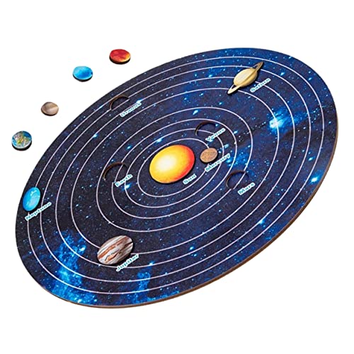 WOONEKY 1 Satz Holzpuzzle Sonnensystem Planeten Lernspielzeug für Interaktives Kognitiven Fähigkeiten und Logischem für Jungen und Mädchen WOONEKY 1 Satz Holzpuzzle Sonnensystem Planeten Lernspielzeug für Interaktives Kognitiven Fähigkeiten und Logischem für Jungen und Mädchen von WOONEKY