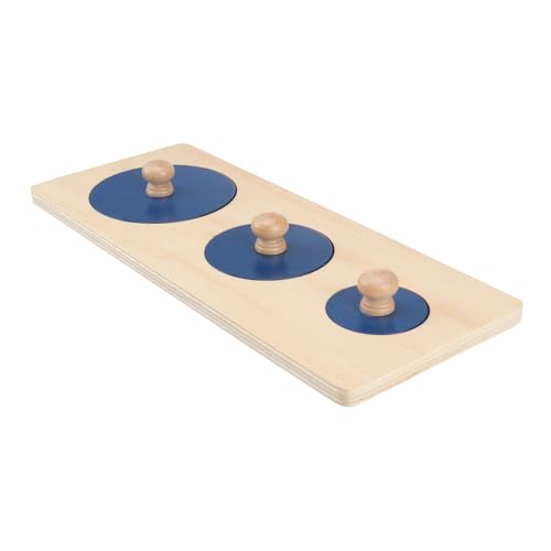 WOONEKY 1 Satz Holzpuzzle für Kleinkinder Geometrisches Formenspielzeug Frühkindliche Bildung für Junge Mädchen Sicheres und Leichtes Lernspielzeug Motorischen Fähigkeiten und Kreativen von WOONEKY