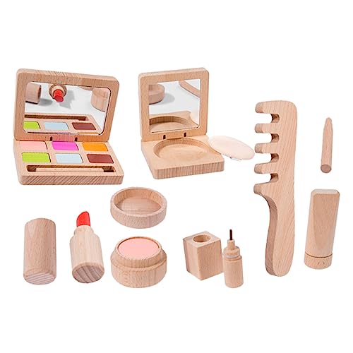 WOONEKY 1 Satz Holzspielzeug Schminkset für Mädchen Kreatives Rollenspiel für Sicheres und Tragbares Make Up für Partys und Lernspiele Weihnachten und Mehr WOONEKY 1 Satz Holzspielzeug Schminkset für Mädchen Kreatives Rollenspiel für Sicheres und Tragbares Make Up für Partys und Lernspiele Weihnachten und Mehr von WOONEKY