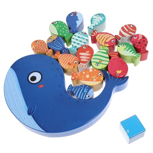 WOONEKY 1 Satz Holzspielzeug mit Cartoon Tieren Interaktives Lernspielzeug für Kleinkinder Pädagogisches Balancespiel für Frühe Bildung Fördert Kreativität und Hand Auge Koordination von WOONEKY
