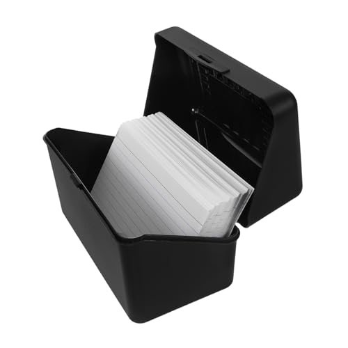 WOONEKY 1 Satz Karteikartenhalter Box Weißen Linienkarten Multifunktionale Aufbewahrung für Bürobedarf Platzsparend und Langlebig für Dokumente und Notizen WOONEKY 1 Satz Karteikartenhalter Box Weißen Linienkarten Multifunktionale Aufbewahrung für Bürobedarf Platzsparend und Langlebig für Dokumente und Notizen von WOONEKY