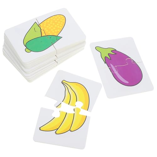 WOONEKY Pädagogische Obst und Gemüse Lernkarten für Kinder Kognitive Spielkarten für Vorschule Sensorisches Spielzeug zur Gedächtnis und Vorstellungskraft WOONEKY Pädagogische Obst und Gemüse Lernkarten für Kinder Kognitive Spielkarten für Vorschule Sensorisches Spielzeug zur Gedächtnis und Vorstellungskraft von WOONEKY