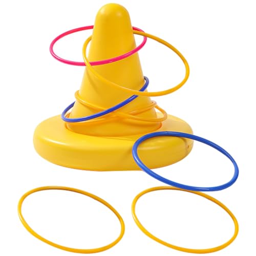 WOONEKY 1 Satz Kindertraining Spielzeuge Balance Fähigkeit Equipment Wurfspiel mit Einhornstuhl und Bunten Ringen für Kreative Spiele und Koordinationstraining WOONEKY 1 Satz Kindertraining Spielzeuge Balance Fähigkeit Equipment Wurfspiel mit Einhornstuhl und Bunten Ringen für Kreative Spiele und Koordinationstraining von WOONEKY