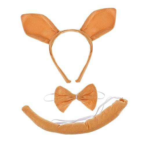 WOONEKY 1 Satz Kostüm Set für Plüsch Stirnband Fliege und für Karneval Halloween und Cosplay Tierkostüm Zubehör für Partys WOONEKY 1 Satz Kostüm Set für Plüsch Stirnband Fliege und für Karneval Halloween und Cosplay Tierkostüm Zubehör für Partys von WOONEKY