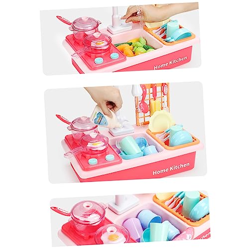WOONEKY 1 Satz Küchen Waschspielzeug Set mit Elektrischem Wasser Geschirrspüler Plastik Spüle ohne Batterie Pädagogisches Rollenspiel für Kreatives WOONEKY 1 Satz Küchen Waschspielzeug Set mit Elektrischem Wasser Geschirrspüler Plastik Spüle ohne Batterie Pädagogisches Rollenspiel für Kreatives von WOONEKY